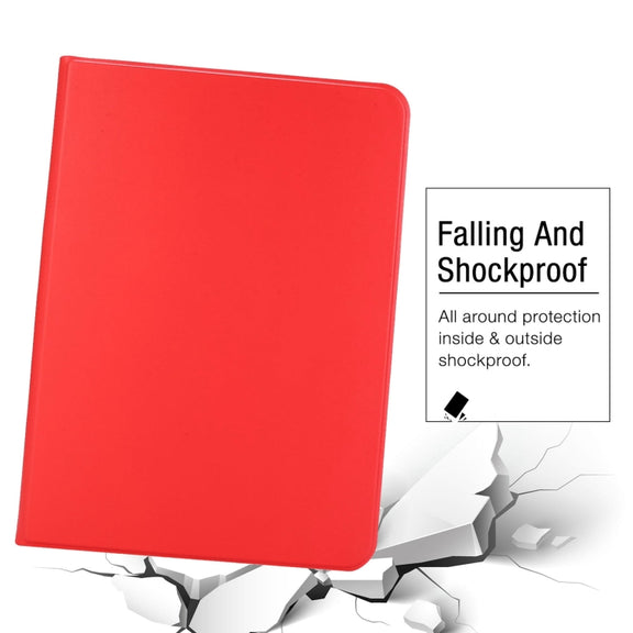 For iPad Pro 13 2024 Stretch Voltage Plain Leather Smart Tablet Case(Red)