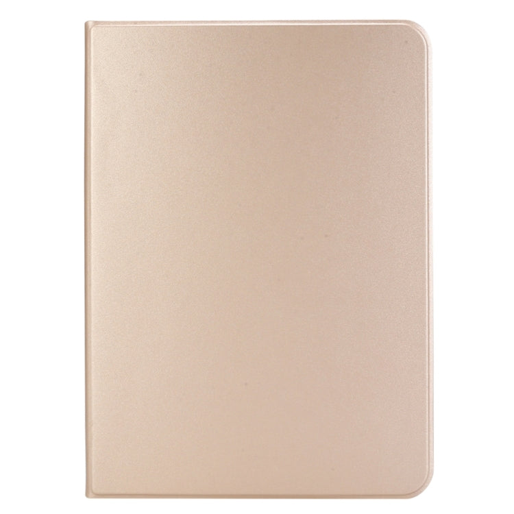 For iPad Pro 13 2024 Stretch Voltage Plain Leather Smart Tablet Case(Gold)