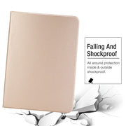 For iPad Pro 13 2024 Stretch Voltage Plain Leather Smart Tablet Case(Gold)