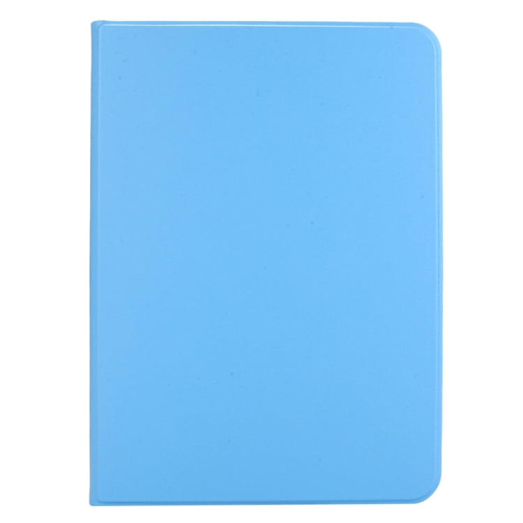 For iPad Pro 13 2024 Stretch Voltage Plain Leather Smart Tablet Case(Light Blue)
