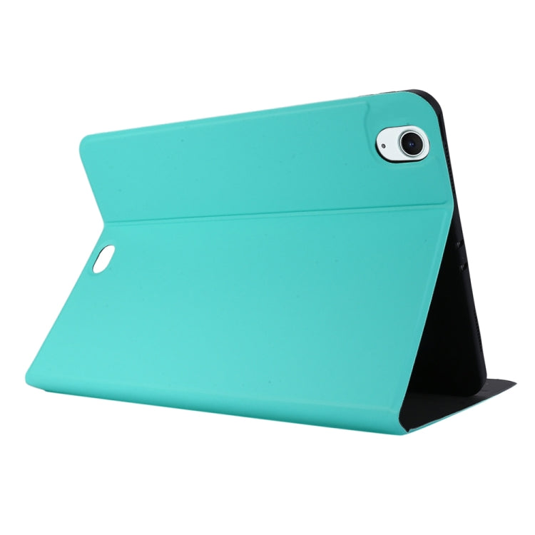 For iPad Air 13 2024 Stretch Voltage Plain Leather Smart Tablet Case(Green)