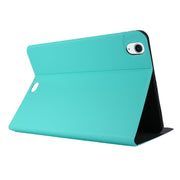 For iPad Air 13 2024 Stretch Voltage Plain Leather Smart Tablet Case(Green)