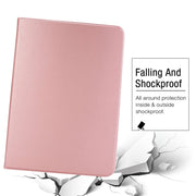 For iPad Air 13 2024 Stretch Voltage Plain Leather Smart Tablet Case(Rose Gold)