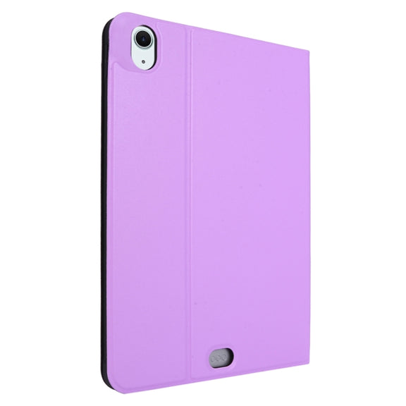For iPad Air 13 2024 Stretch Voltage Plain Leather Smart Tablet Case(Purple)