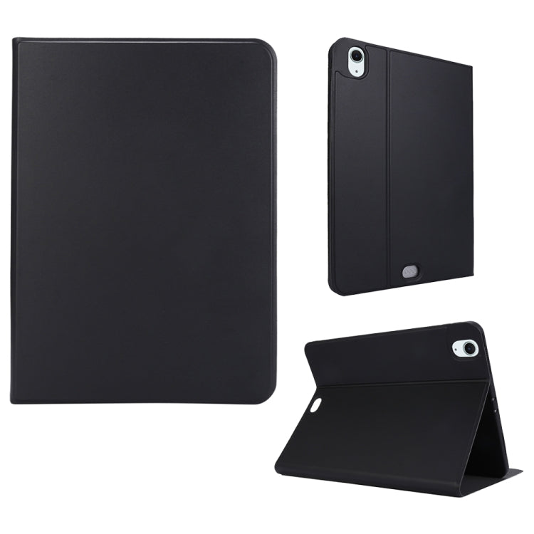 For iPad Air 11 2025 / 2024 Stretch Voltage Plain Leather Smart Tablet Case(Black)