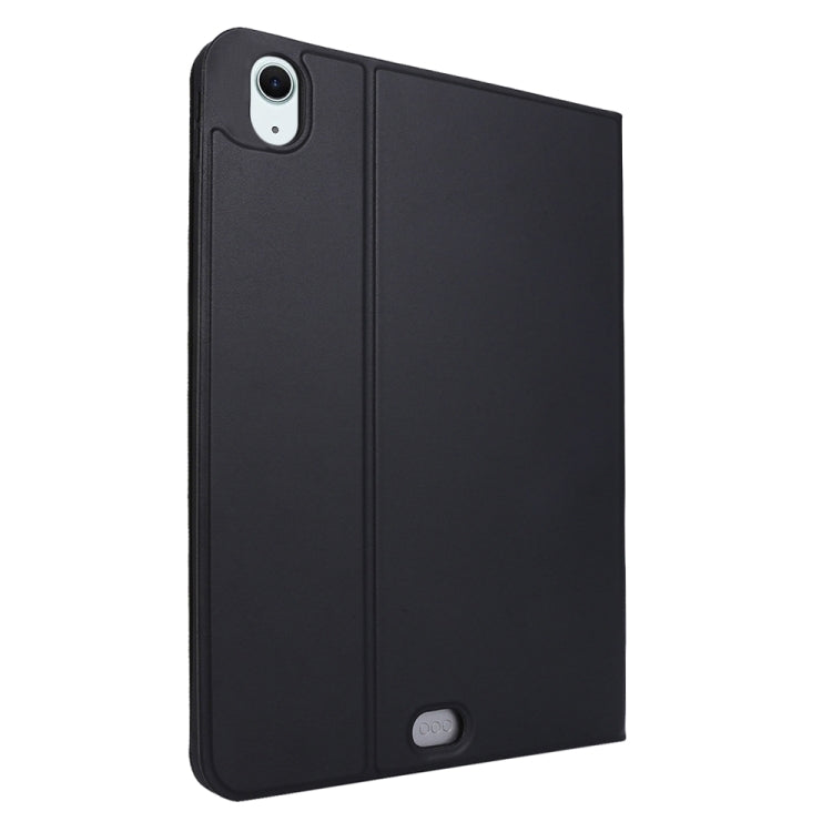 For iPad Air 11 2025 / 2024 Stretch Voltage Plain Leather Smart Tablet Case(Black)