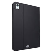 For iPad Air 11 2025 / 2024 Stretch Voltage Plain Leather Smart Tablet Case(Black)