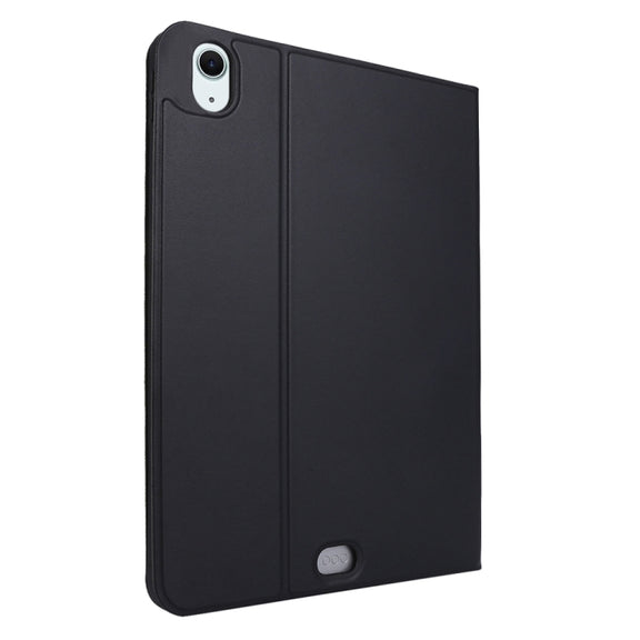 For iPad Air 11 2025 / 2024 Stretch Voltage Plain Leather Smart Tablet Case(Black)