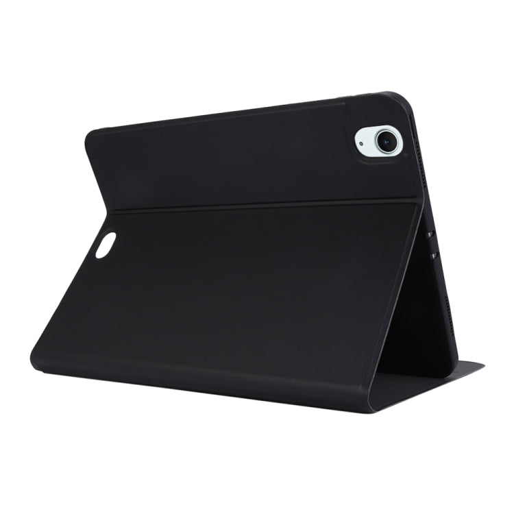For iPad Air 11 2025 / 2024 Stretch Voltage Plain Leather Smart Tablet Case(Black)