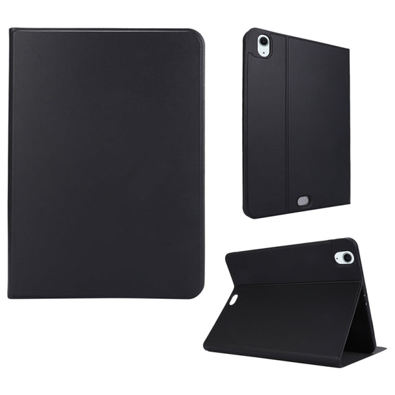 For iPad Air 11 2025 / 2024 Stretch Voltage Plain Leather Smart Tablet Case(Black)