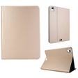 For iPad Air 11 2024 Stretch Voltage Plain Leather Smart Tablet Case(Gold) - iPad Air 11 2024 Cases by PMC TechLife | Online Shopping South Africa | PMC TechLife | Buy Now Pay Later Mobicred