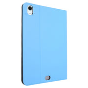 For iPad Air 11 2025 / 2024 Stretch Voltage Plain Leather Smart Tablet Case(Light Blue)