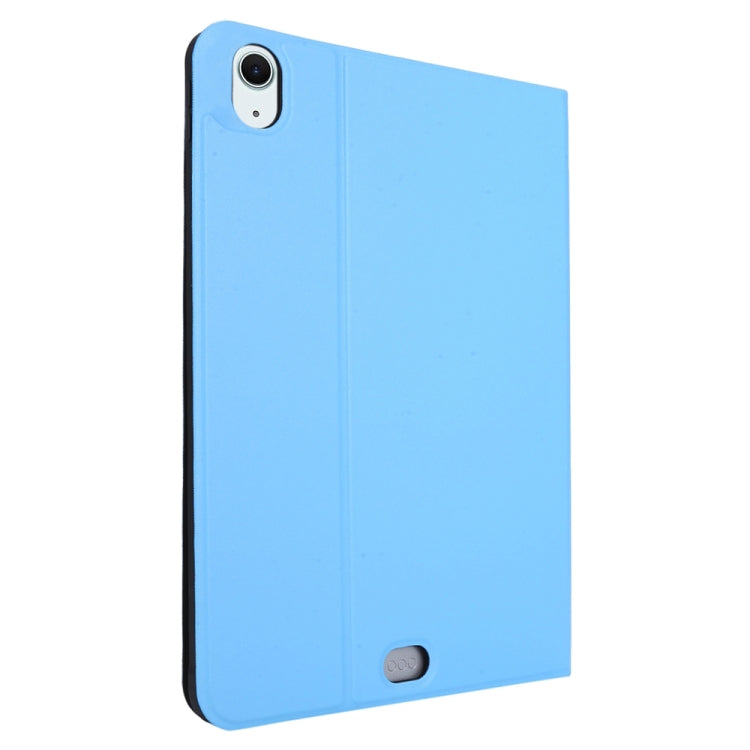 For iPad Air 11 2025 / 2024 Stretch Voltage Plain Leather Smart Tablet Case(Light Blue)