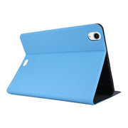 For iPad Air 11 2025 / 2024 Stretch Voltage Plain Leather Smart Tablet Case(Light Blue)