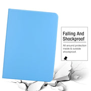 For iPad Air 11 2025 / 2024 Stretch Voltage Plain Leather Smart Tablet Case(Light Blue)