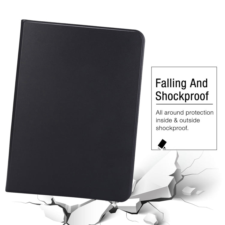 For iPad Pro 11 2024 Stretch Voltage Plain Leather Smart Tablet Case(Black)