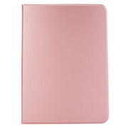 For iPad Pro 11 2024 Stretch Voltage Plain Leather Smart Tablet Case(Rose Gold)