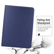 For iPad Pro 11 2024 Stretch Voltage Plain Leather Smart Tablet Case(Dark Blue)