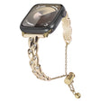 For Apple Watch 42mm Rhinestone Peacock Metal Bracelet Watch Band(Gold) - free shipping - PMC TechLife - Order now!