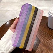 For iPhone 16 Plus Dual-Side Frosted MagSafe Clear Phone Case(Black)
