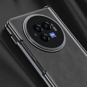 For vivo X Fold3 Pro GKK Integrated Magnetic Fold Hinge Leather Shockproof Phone Case(Matte Green)