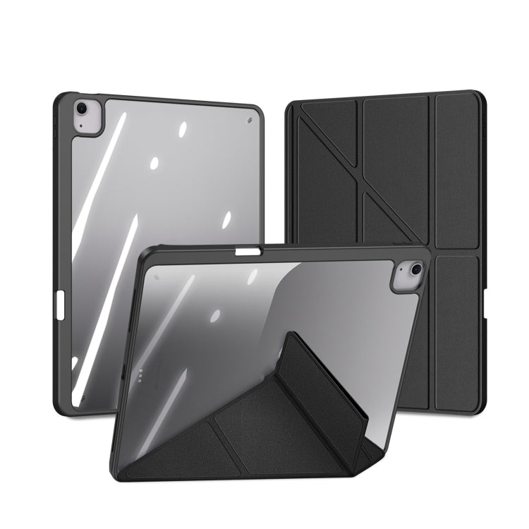 For iPad Air 13 2024 / 2025 DUX DUCIS Magi Series Smart Leather Tablet Case(Black)