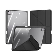For iPad Air 13 2024 / 2025 DUX DUCIS Magi Series Smart Leather Tablet Case(Black)