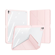 For iPad Pro 11 2024 DUX DUCIS Magi Series Smart Leather Tablet Case(Pink)