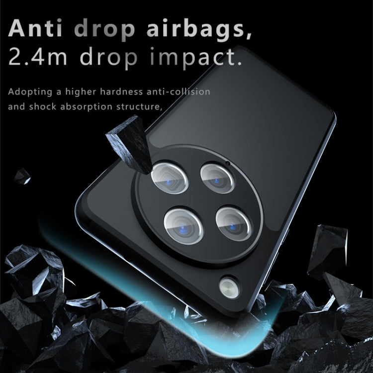 For OPPO Find X8 Pro Armor Precise Hole PC Hybrid TPU Phone Case(Frosted Black)