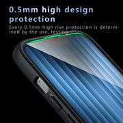 For iPhone 16e Armor Precise Hole PC Hybrid TPU Phone Case(Frosted Black)