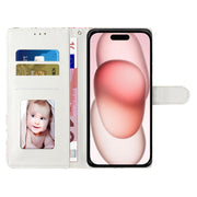 For iPhone 16 3D Pattern Leather Phone Case(Tape)