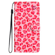 For Motorola Edge 2024 3D Pattern Leather Phone Case(Pink Leopard Print)