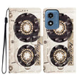 For Motorola Moto G Play 2024 3D Pattern Leather Phone Case(Tape) - Motorola Cases by PMC Jewellery | Online Shopping South Africa | PMC Jewellery | Buy Now Pay Later Mobicred