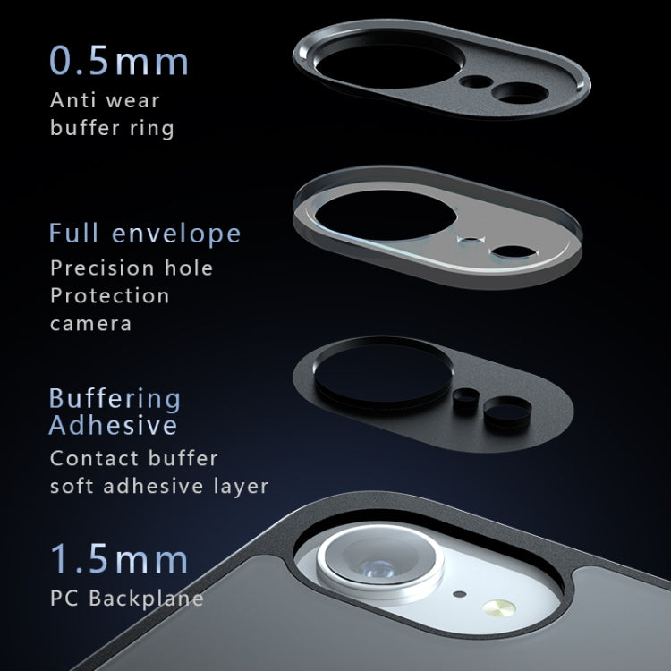 For iPhone 16e Armor Precise Hole PC Hybrid TPU Phone Case(Transparent)