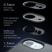 For iPhone 16e Armor Precise Hole PC Hybrid TPU Phone Case(Transparent)