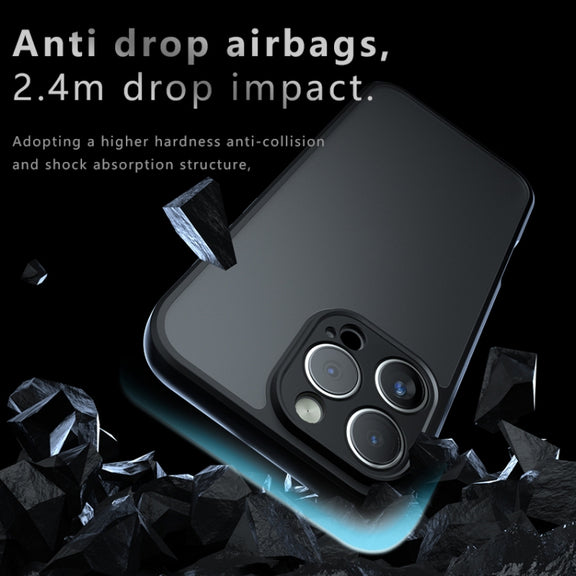 For iPhone 16 Pro Armor Precise Hole PC Hybrid TPU Phone Case(Transparent)
