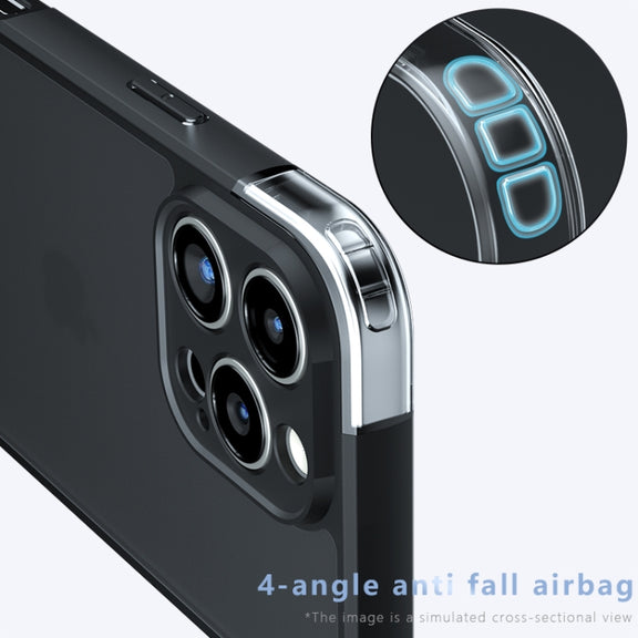 For iPhone 16 Pro Max Armor Precise Hole PC Hybrid TPU Phone Case(Transparent)