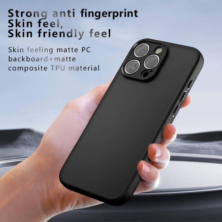 For iPhone 16 Pro Max Armor Precise Hole PC Hybrid TPU Phone Case(Transparent)