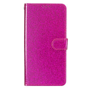 For iPhone 16 Pro Glitter Powder Flip Leather Phone Case(Rose Red)