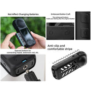 For Insta360 X4 / X5 Sunnylife Silicone Shockproof Case Lens Body Cover Kit(Black)