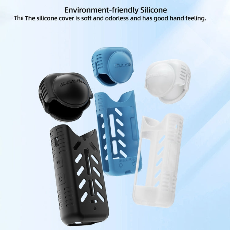 For Insta360 X4 / X5 Sunnylife Silicone Shockproof Case Lens Body Cover Kit(Black)
