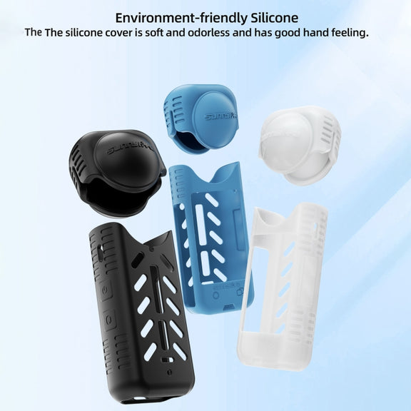 For Insta360 X4 / X5 Sunnylife Silicone Shockproof Case Lens Body Cover Kit(Black)