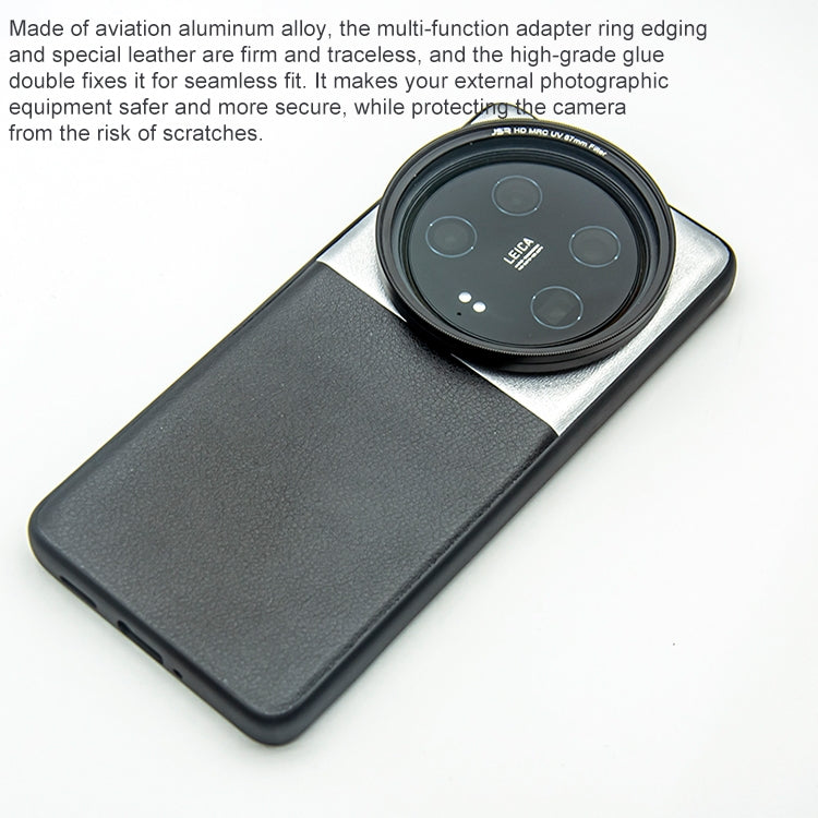 For Xiaomi 14 Ultra JSR Phone Case with Filter Adapter Ring & Storage Box(Yellow)