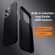 For iPhone 15 Pro Max SULADA 600D Kevlar Texture PC Shockproof Phone Case(Black)