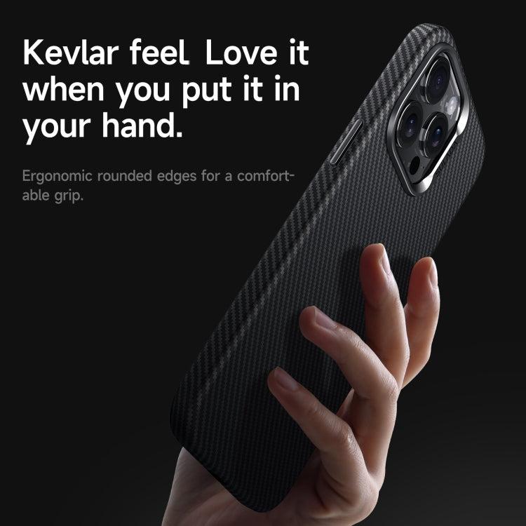 For iPhone 15 SULADA 600D Kevlar Texture PC Shockproof Phone Case(Blue)