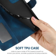 For Samsung Galaxy S24+ / S25+ 5G Skin Feel Geometric Lines Leather Phone Case(Blue)
