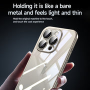 For iPhone 15 Pro Max SULADA Electroplating Frosted PC + TPU Shockproof Phone Case(Blue)