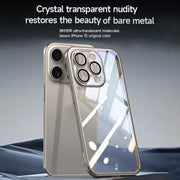 For iPhone 15 Pro Max SULADA Electroplating Frosted PC + TPU Shockproof Phone Case(Blue)