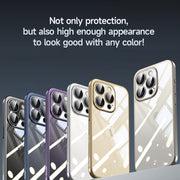 For iPhone 15 Pro Max SULADA Electroplating Frosted PC + TPU Shockproof Phone Case(Blue)