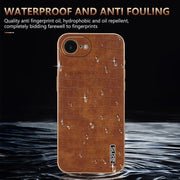 For iPhone 16e AZNS Electroplated Frame Crocodile Texture Full Coverage Phone Case(Green)